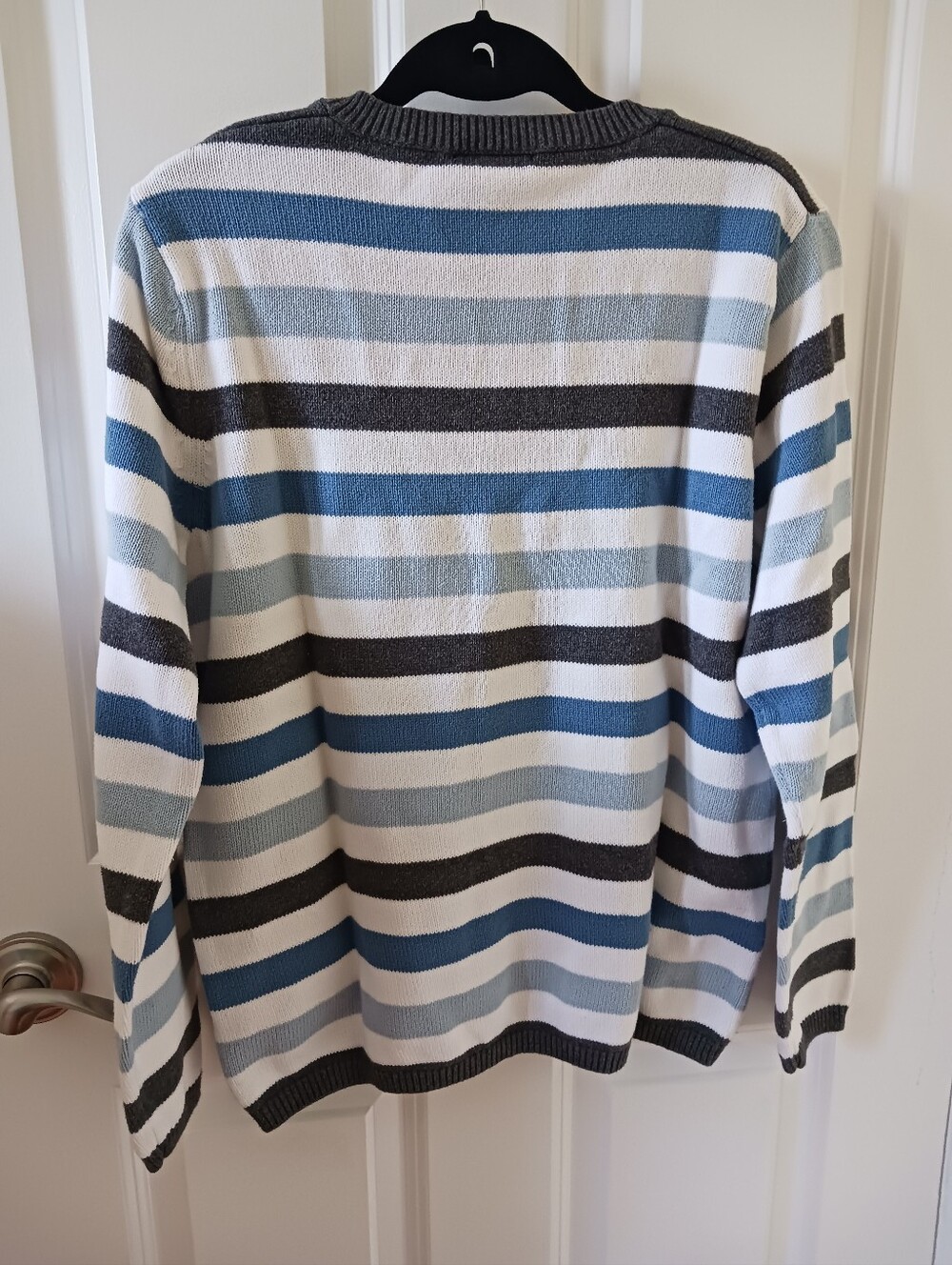 Striped V-Neck Sweater - Picture 3 of 5